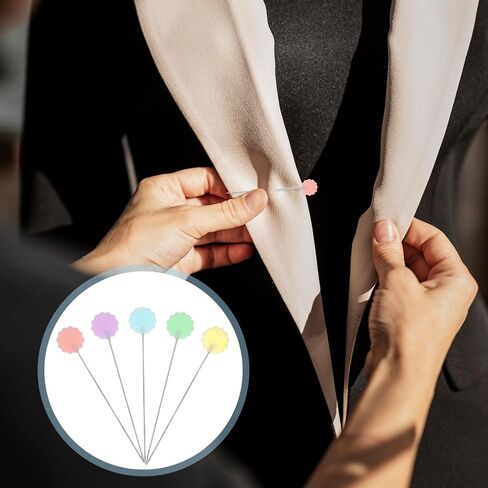 300 Pcs Flat Head Straight Pins Heart Shape Sewing Pins Craft Positioning Pins Multicolor Fixed Sewing Marker Needle Quilting Pins for DIY Dressmaker Craft Sewing Project Jewelry Decoration in Saudi Arabia