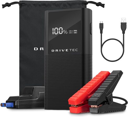 بنك الطاقة المحمول Jump Starter مع شاشة LCD، بطارية DJ10 1000A مع كابلات توصيل 12 فولت لما يصل إلى 6 لتر من الغاز ومحركات الديزل 3 لتر in Saudi Arabia
