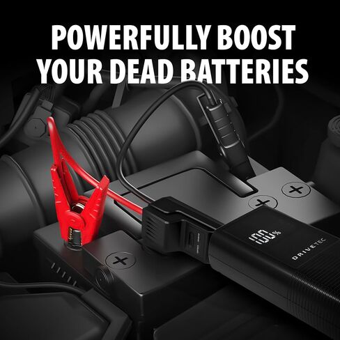 بنك الطاقة المحمول Jump Starter مع شاشة LCD، بطارية DJ10 1000A مع كابلات توصيل 12 فولت لما يصل إلى 6 لتر من الغاز ومحركات الديزل 3 لتر in Saudi Arabia