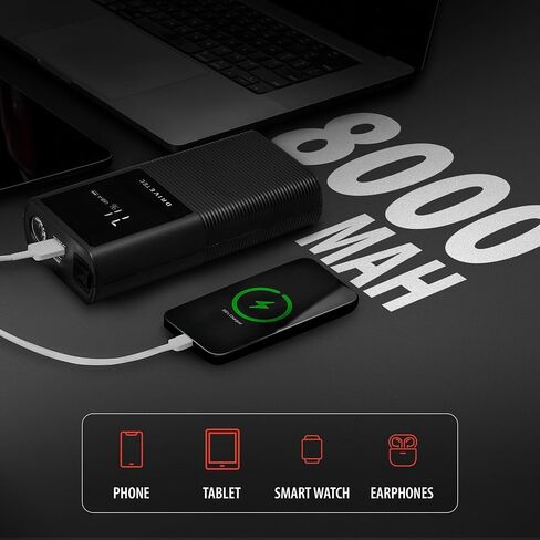 بنك الطاقة المحمول Jump Starter مع شاشة LCD، بطارية DJ10 1000A مع كابلات توصيل 12 فولت لما يصل إلى 6 لتر من الغاز ومحركات الديزل 3 لتر in Saudi Arabia