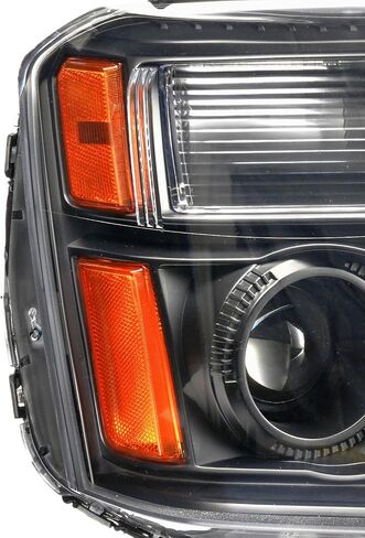 Front Headlight Assembly for 2010-2015 GMC Terrain, Black Housing with Amber Reflector and Clear Lens, Pack of 2 (Driver and Passenger Side) in Kuwait
