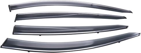 MotorFansClub واقي النافذة منحرف واقي المطر مناسب لهوندا HR-V HRV 2016 2017 2018 2019 2020 2021 2022 LX EX Sport EX-L غطاء درع واقي النافذة in Kuwait