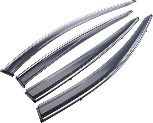 MotorFansClub واقي النافذة منحرف واقي المطر مناسب لهوندا HR-V HRV 2016 2017 2018 2019 2020 2021 2022 LX EX Sport EX-L غطاء درع واقي النافذة in Kuwait