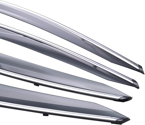 MotorFansClub واقي النافذة منحرف واقي المطر مناسب لهوندا HR-V HRV 2016 2017 2018 2019 2020 2021 2022 LX EX Sport EX-L غطاء درع واقي النافذة in Kuwait