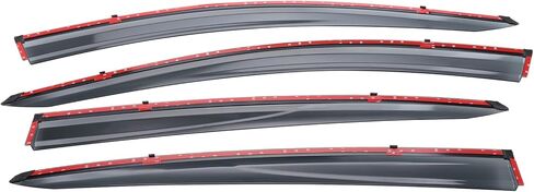 MotorFansClub واقي النافذة منحرف واقي المطر مناسب لهوندا HR-V HRV 2016 2017 2018 2019 2020 2021 2022 LX EX Sport EX-L غطاء درع واقي النافذة in Kuwait