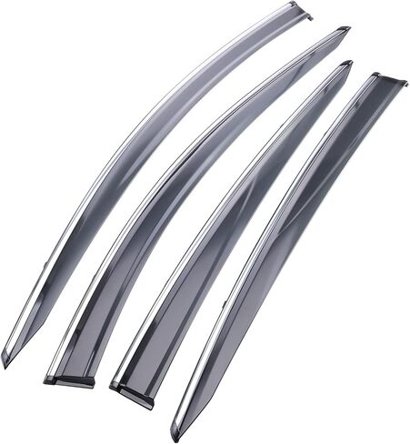 MotorFansClub واقي النافذة منحرف واقي المطر مناسب لهوندا HR-V HRV 2016 2017 2018 2019 2020 2021 2022 LX EX Sport EX-L غطاء درع واقي النافذة in Kuwait