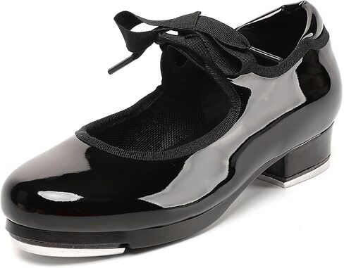 Tap Shoes for Girls Boys, Unisex Kids Tap Dance Shoes for Toddler, Lace-up Mary Jane Tap Shoes in Kuwait