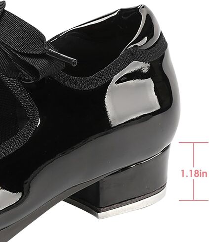 Tap Shoes for Girls Boys, Unisex Kids Tap Dance Shoes for Toddler, Lace-up Mary Jane Tap Shoes in Kuwait