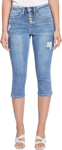 Royalty For Me Womens Women's Vintage High Rise Capri Jeans in Saudi Arabia