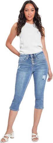 Royalty For Me Womens Women's Vintage High Rise Capri Jeans in Saudi Arabia