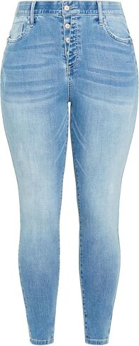 EVANS Women's Plus Size Serendipity Zip Jean in Kuwait