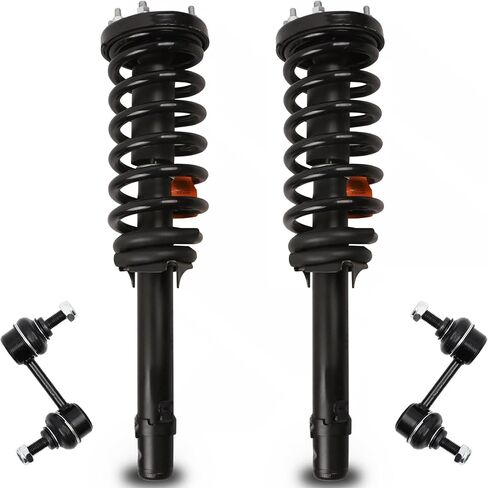 4PCS Front Struts Assembly Compatible for 2003 2004 2005 2006 2007 Honda Accord 172123R 172123L K90660 K90661 Strut w/Coil Spring 2 Sway Bar Links in Saudi Arabia