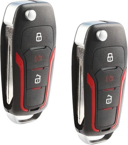 Replacement for 1998-2016 Ford Lincoln Mercury Mazda 3-Button Keyless Entry Remote Flip Key CWTWB1U345 CWTWB1U212 CWTWB1U331 One in Kuwait