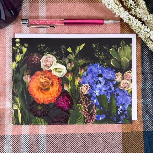 LUX PRESS Thank you Mushrooms luxurious greeting cards | Blank 5X7 THANK YOU CARDS, 10 pack with envelopes | Stunning colors printed on high-end recycled paper with eco-friendly ink in Saudi Arabia