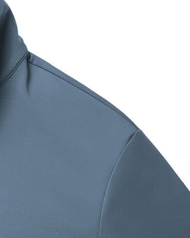 Fioboc Men's Half Zip Mock Neck Tee SmoothBlend Long Sleeve T-Shirt Quick-Drying Solid Smooth Top T-Shirt S-4XL in Kuwait