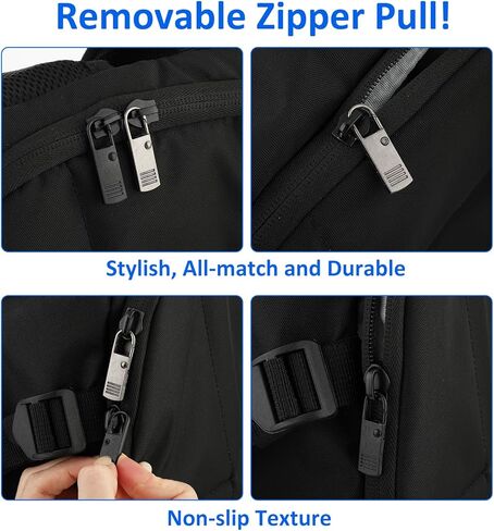 8 PCS Upgraded Zipper Pulls Detachable Zipper Pull Tabs Zipper Pull Replacement Sliders Zipper Extender Universal Metal Zipper Handle Repair Kit for Suitcase Luggage Jacket Coat Backpack Wallet in Saudi Arabia
