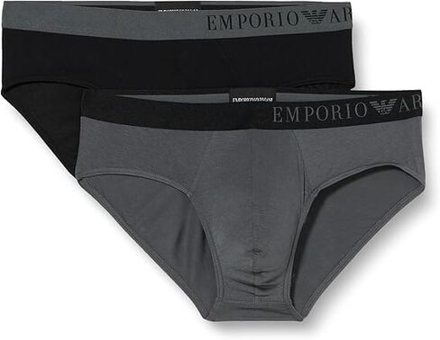Emporio Armani Men's Soft Touch Bamboo Viscose 2-Pack Brief in Saudi Arabia