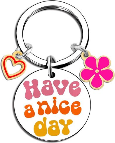 igvean Funny White Elephant Gifts for Adults Have A Nice Day Keychain Gag Gifts for Women Funny Coworker Gifts for Friend in Saudi Arabia