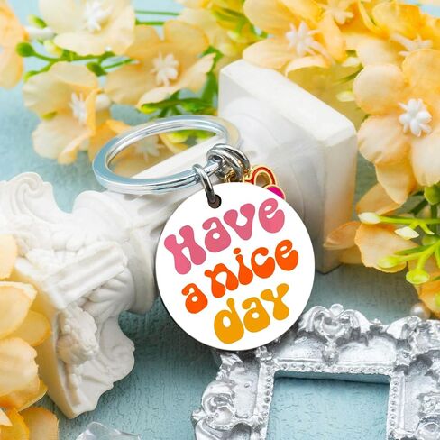 igvean Funny White Elephant Gifts for Adults Have A Nice Day Keychain Gag Gifts for Women Funny Coworker Gifts for Friend in Saudi Arabia