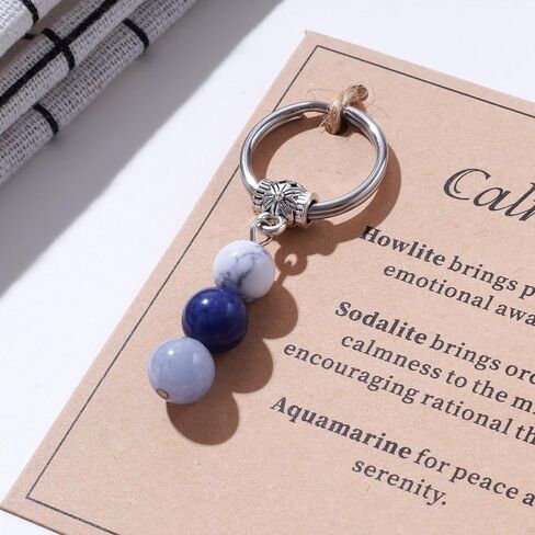 Kvekstio Crystal Keyring for Women, Good Luck Gift, Self Love, Uplifting Daily Remind, Relief Stress Anxiety Recovery Gift in Kuwait