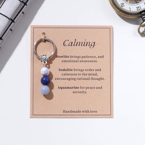 Kvekstio Crystal Keyring for Women, Good Luck Gift, Self Love, Uplifting Daily Remind, Relief Stress Anxiety Recovery Gift in Kuwait