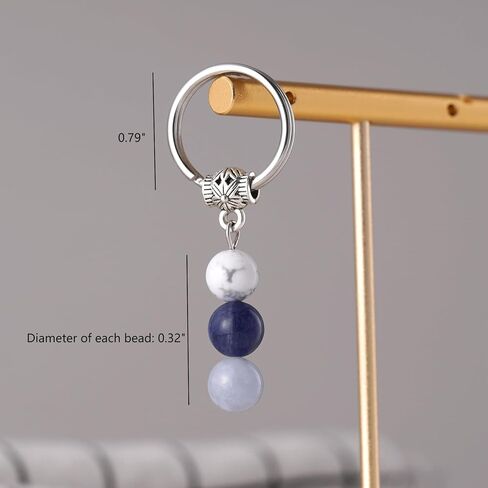 Kvekstio Crystal Keyring for Women, Good Luck Gift, Self Love, Uplifting Daily Remind, Relief Stress Anxiety Recovery Gift in Kuwait