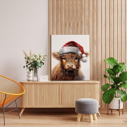 Snowman Wall Decor, Christmas Wall Decor, Black Snowman Wall Art Prints, Winter Wall Art Decor, Christmas Wall Decorations for Home Office Living Room Bedroom, 11x14 Inches Framed in Saudi Arabia