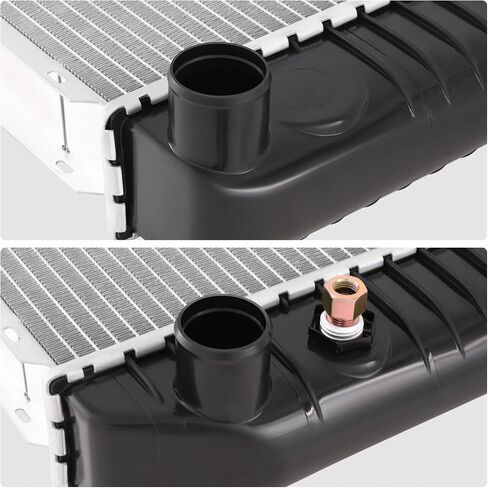 DNA MOTORING OE Style 2-Row Style Aluminum Cooling Radiator Compatible with 94-00 Chevy GMC C/K 2500 3500 6.5L Diesel, OEM-RA-1523 in Saudi Arabia