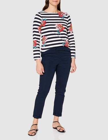 Joules Women's Harbour Print Long Sleeve Jersey Top in Saudi Arabia