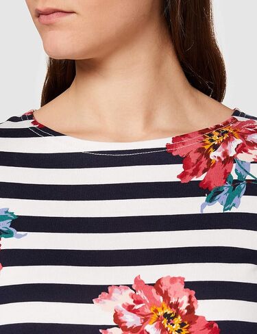 Joules Women's Harbour Print Long Sleeve Jersey Top in Saudi Arabia