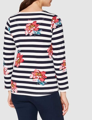 Joules Women's Harbour Print Long Sleeve Jersey Top in Saudi Arabia