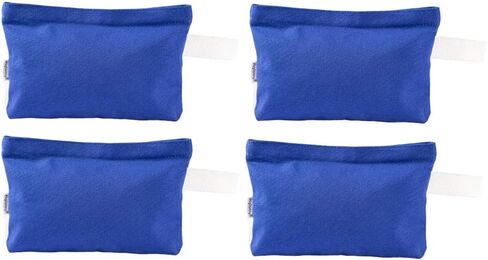 حقيبة مكياج بسحاب من القماش القطني متعددة الأغراض، عبوة من 4 قطع in Kuwait