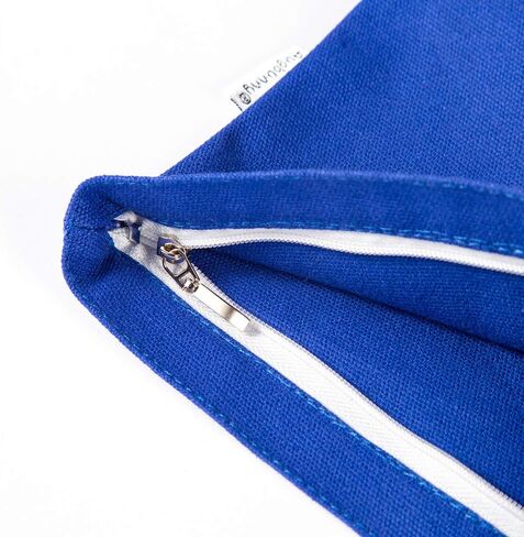 حقيبة مكياج بسحاب من القماش القطني متعددة الأغراض، عبوة من 4 قطع in Kuwait