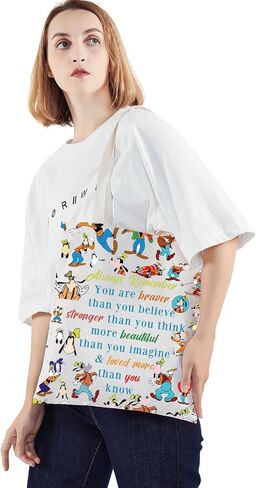 WZMPA Goofy Cosmetic Bag Goofy Fans Gift You Are Braver Stronger Smarter Than You Think Goofy Makeup Zipper Pouch Bag Goofy Merchandise (Goofy Always) in Saudi Arabia