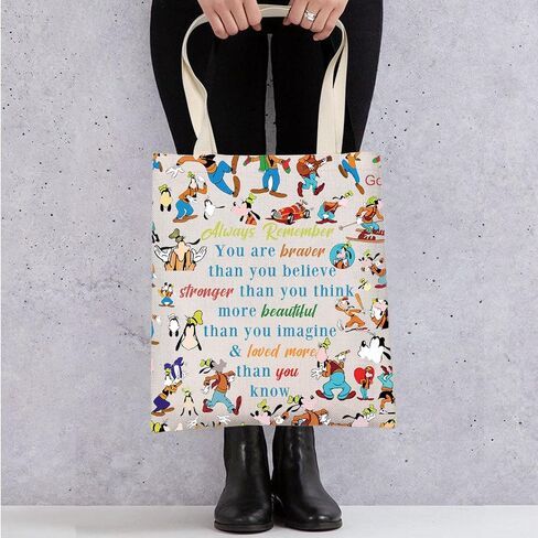 WZMPA Goofy Cosmetic Bag Goofy Fans Gift You Are Braver Stronger Smarter Than You Think Goofy Makeup Zipper Pouch Bag Goofy Merchandise (Goofy Always) in Saudi Arabia