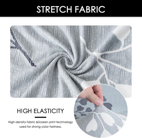 FORCHEER Dining Room Chair Covers for Dining Room Set of 4,Stretch Dining Chair Cover for Dining Room Kitchen Washable Removable(4Pack,Printed Geometric Pattern) in Kuwait