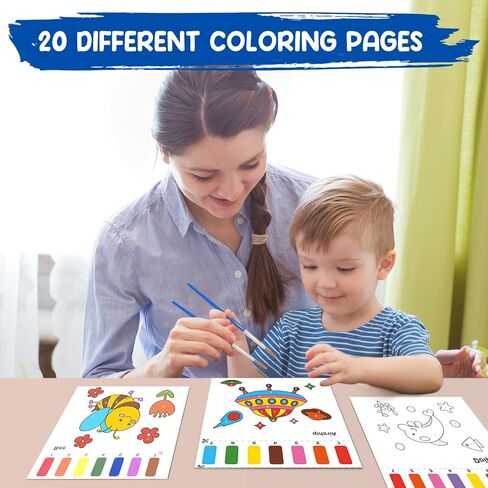 Paint with Water Books for Toddlers: 3 Pack Mess Free Watercolor Painting Paper for Kids Ages 3 4 5 6 7 8, Art Craft Gift for Girls Boys Birthday Holiday Toy Gift Travel Activities Stocking Stuffers in Saudi Arabia