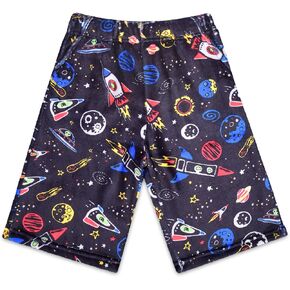 iscream Big Boys Fun Print Silky Soft Plush Shorts - Fun and Games Collection