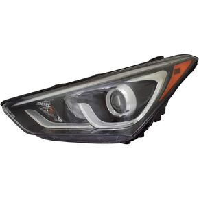 TYC Left Headlight Assembly Compatible with 2017-2018 Hyundai Santa Fe