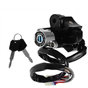 Ignition Switch Lock with Keys Electric Switch Replacement for Suzuki GSXR600 GSXR 600 GSXR750 GSXR 750 GZ250 GSXR750W GSXR1100W Bandit 600 1200 Katana 600 750