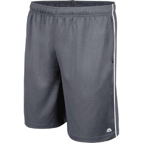 Premier Men's Mesh Travel Shorts (Granite, Small)