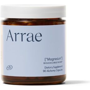 Arrae Magnesium Supplement, Magnesium Glycinate, Citrate & L-threonate, 250 mg, Support Mood, Sleep, Nerves, and Muscles,90 Capsules
