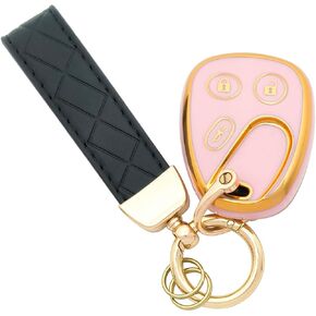 TPU Key Fob Cover fit for Chevy Tahoe Suburban Equinox SSR GMC Sierra Yukon Cadillac Escalade Hummer Pontiac Key Fob