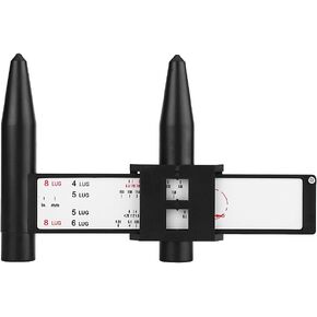 Car Wheel Rim Bolt Pattern Sliding Measuring Gauge Tool PCD Ruler 4 5 6 8 Lug Pattern Measuring Tool