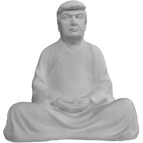 Ashwath Trump Buddha, Donald Trump Statue, Former President Donald Trump Resin Meditating Statue, Sculpture Collection, Funny Decor for Cars, Office Desk, Living Room and Home Accessories