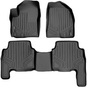 SMARTLINER Custom Fit Floor Mats 2 Row Liner Set Black for 2011-2013 Kia Sorento - All Models