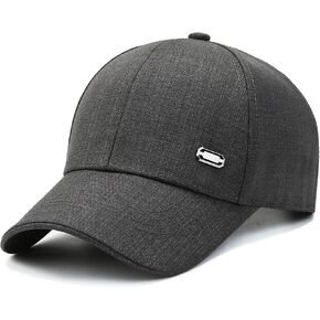 Men's Blank Plain Structured Baseball Cap Vintage Trucker Hat Retro Low Profile Golf Dad Hats for Men