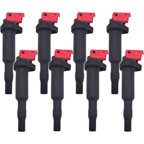 ملف الإشعال UF592 12137594937 مجموعة من 8 متوافقة مع BMW 5 6 7 8 SERIES X5 X6 X7 & M POWER N62 N63 S63 E&F&G SERIES CHASSIS 4.0 4.0T 4.4T 4.8 V8 in Kuwait