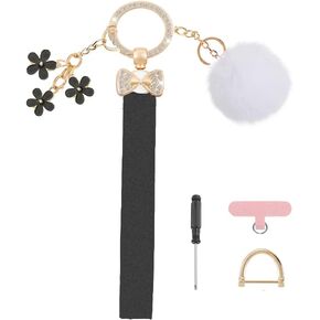 Wristlet Keychain for Women Wristlet Keychain Wrist Lanyard for Keys, Bling Key chain Accessories for Key/Carkey/Handbag