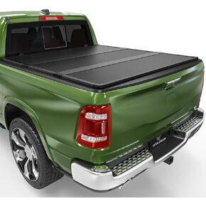 YITAMOTOR FRP Hard Tri-Fold Truck Bed Tonneau Cover Fits for 2009-2025 Dodge Ram 1500 (Classic & New) 5.7 ft Bed Without Rambox